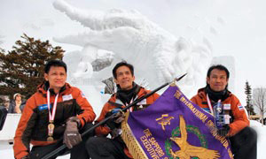 ทีมไทยคว้ารางวัลแกะสลักหิมะซัปโปโร 3 ปีซ้อน