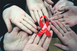 ภาพสัญลักษณ์การรณรงค์สถานการณ์เอดส์